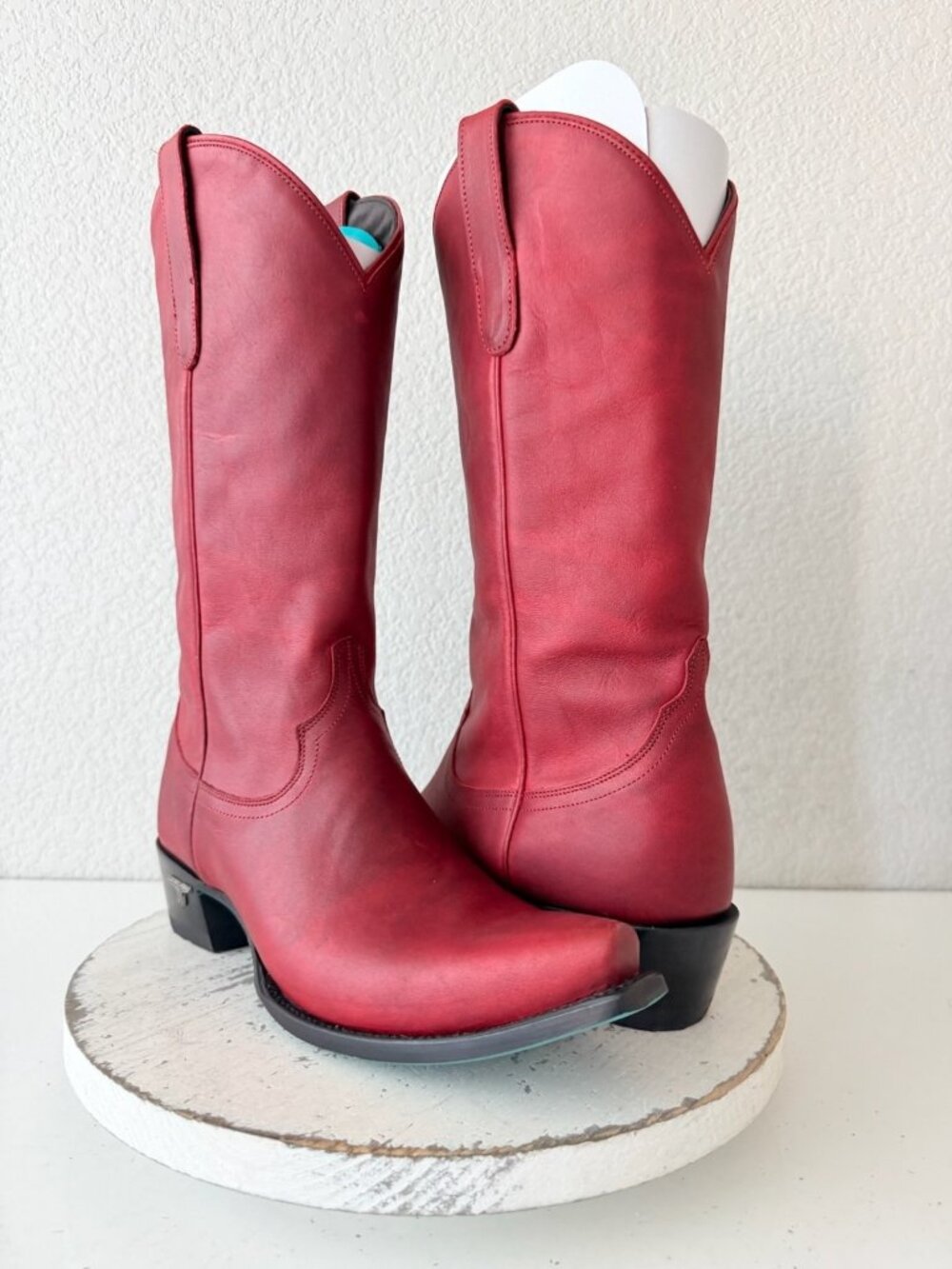 Lane EMMA JANE Red Cowboy Boots Womens Size 10 Cowgirl Western Tall Snip Toe